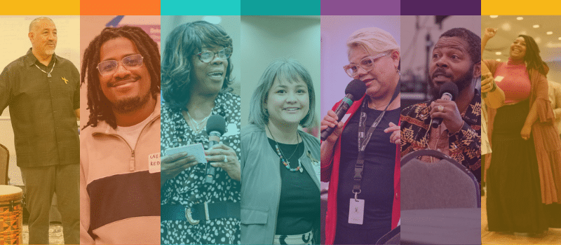 cc - Suggest a Resource decorative graphic featuring community members